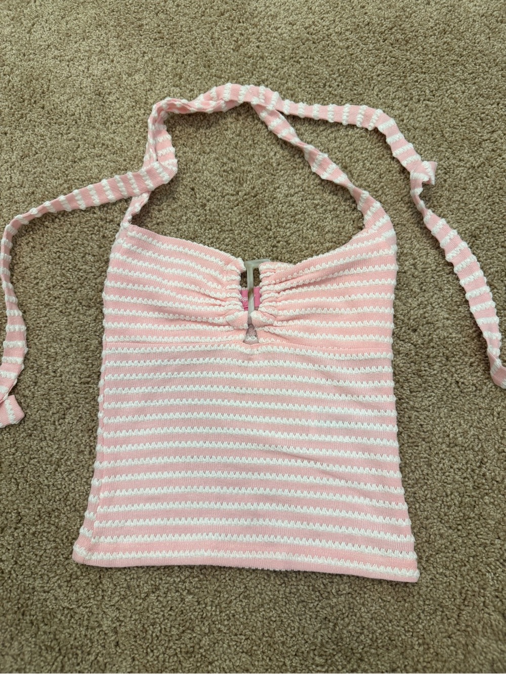 Edikted striped halter top NWOT
